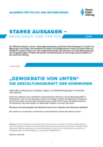 Starke Aussagen - "Demokratie von unten"