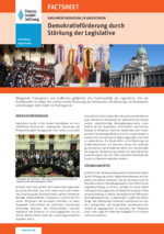 Demokratieförderung durch Stärkung der Legislative