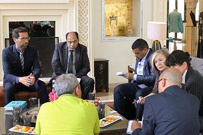 Offene Diskussionsrunde mit den marokkanischen Migrationsexperten der Universität Cadi Ayyad in Marrakesch über die aktuelle Migrationssituation in Marokko und die Asyl- und Einwanderungsdebatten in Deutschland