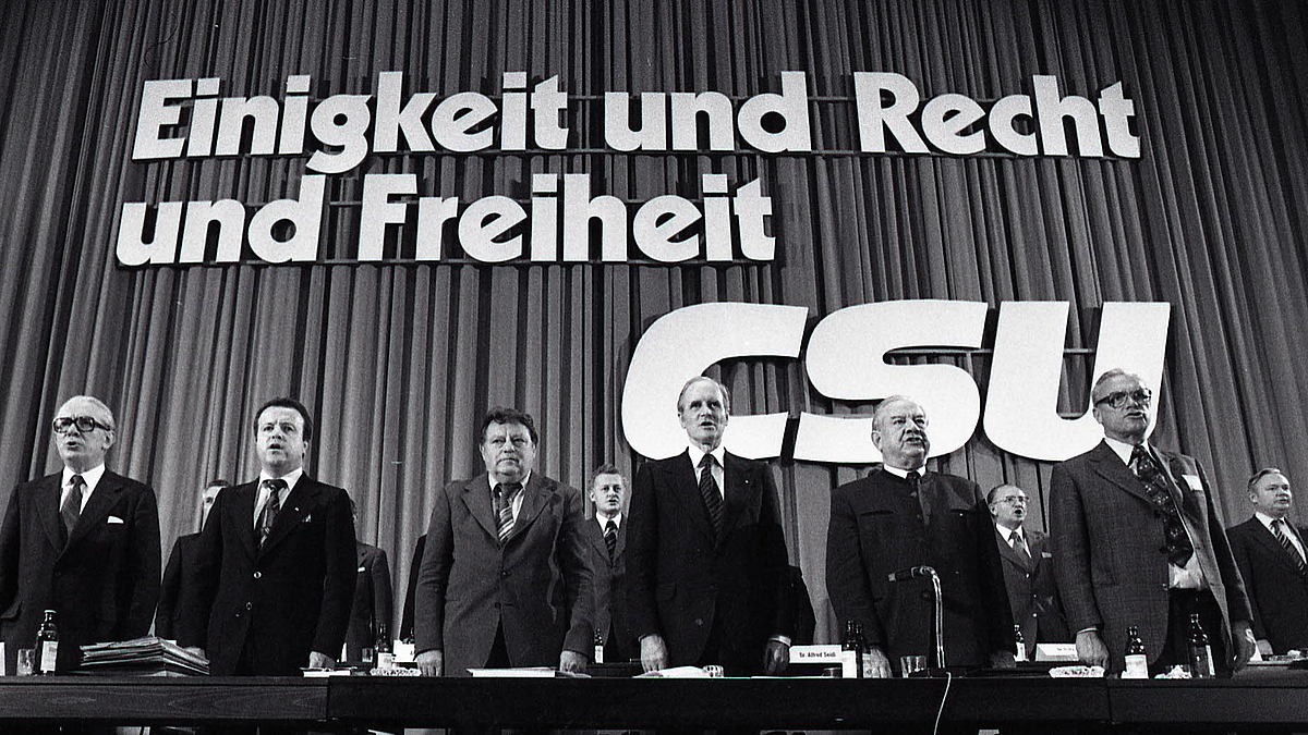 CSU-Parteitag "Einigkeit und Recht und Freiheit" am 16. und 17. Juni 1978 in München