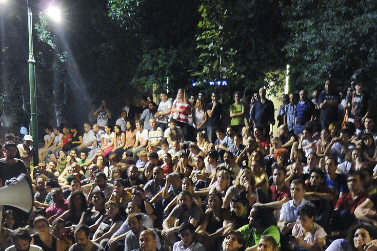 Aktivisten des Nein-Lagers protestieren in Istanbul jeden Abend seit dem Referendum