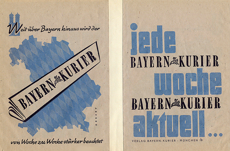 Werbung des Bayernkurier aus dem Jahr 1964