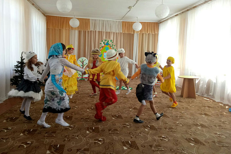 Im Kindergarten „Solnischko“: Hier wird deutsch-russisches Brauchtum von klein an gepflegt.
