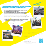 Ausschreibung Förderpreis für Junge Liedermacher 2026 / 2027 der Hanns-Seidel-Stiftung