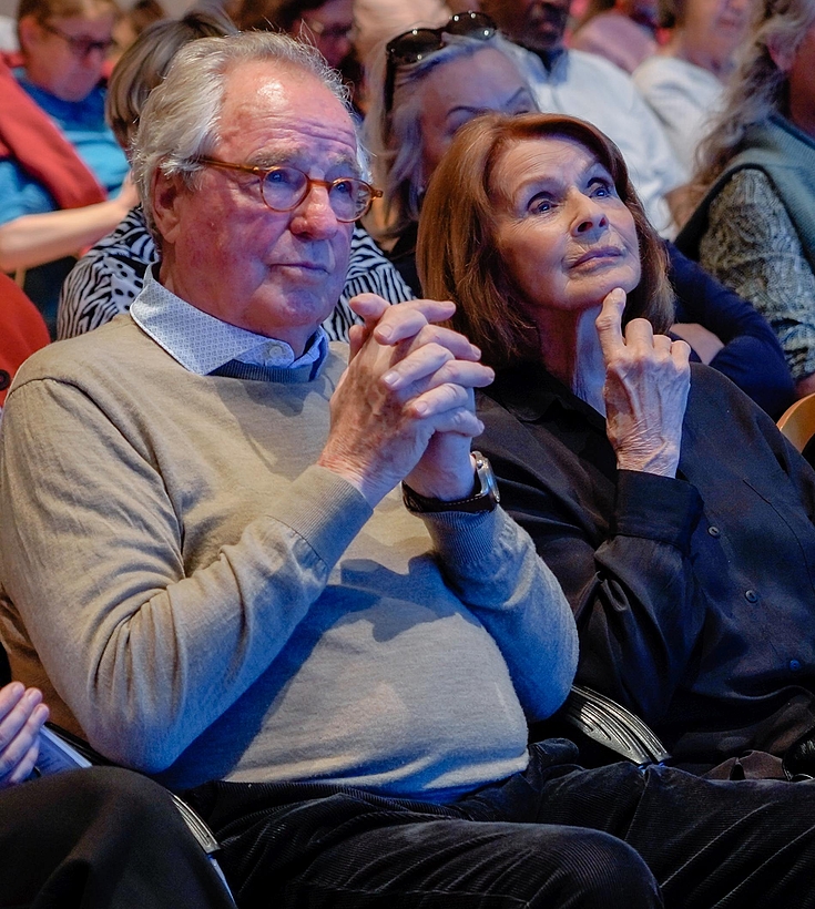 Nicht nur Schauspielkollegen, sondern auch alte Freunde: Friedrich von Thun und Senta Berger.