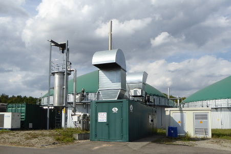 Die Biogasanlage in Haßfurt