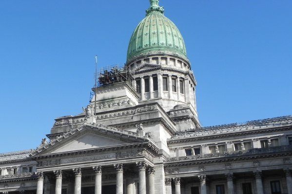 Ansicht der Kuppel des Congresso Nacional in Buenos Aires