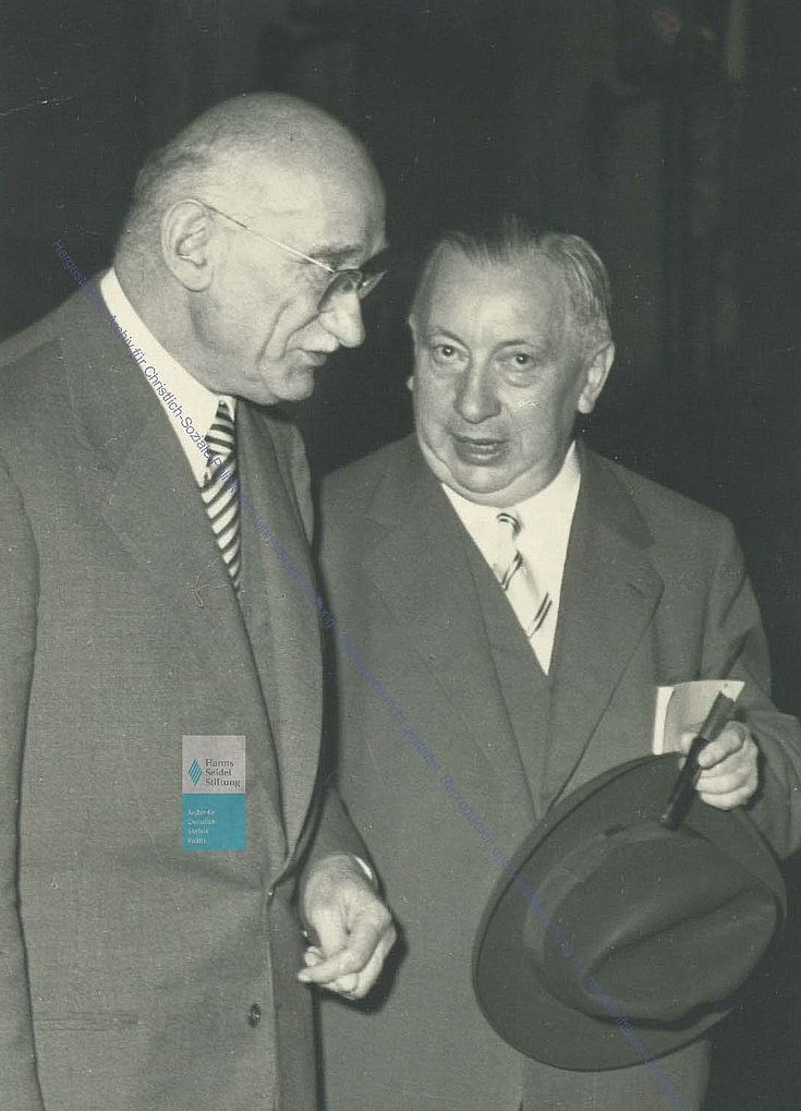 Josef Müller mit Robert Schuman