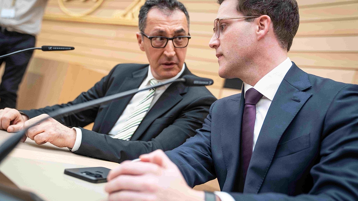 Cem Özdemir (links) und Manuel Hagel