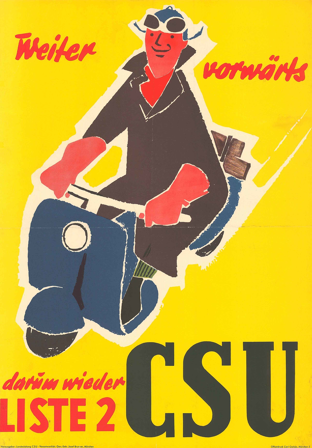 Plakat zur Landtagswahl 1954