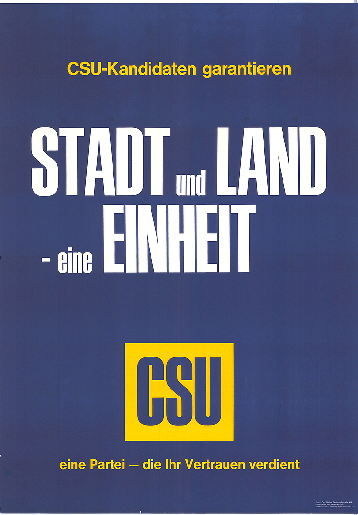 Plakat zur Kommunalwahl 1966