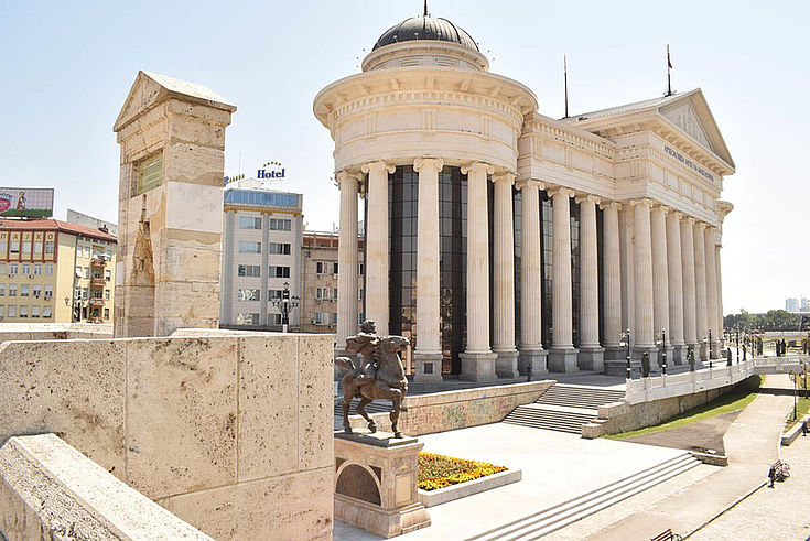 Regierungsgebäude in Skopje