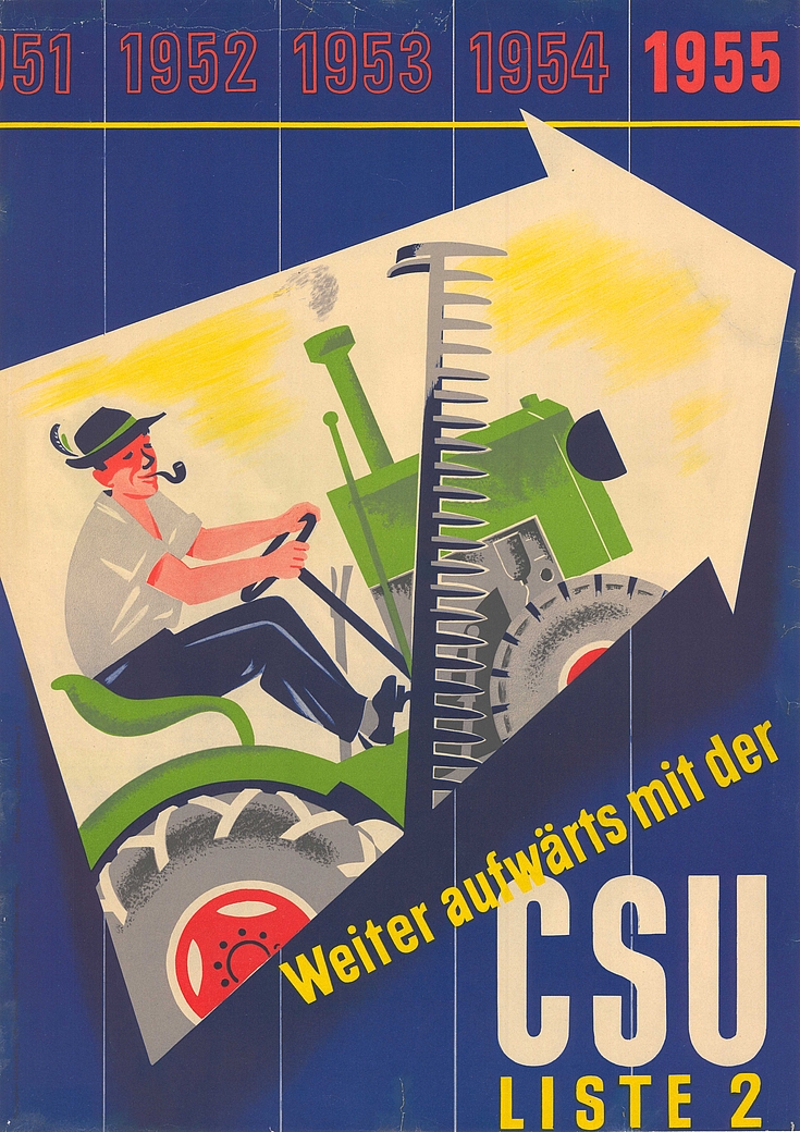 Plakat für die Landtagswahl 1954