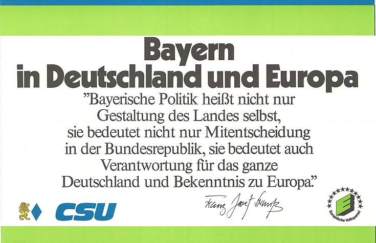 Plakat zur Europawahl 1979