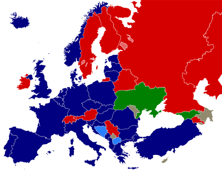 Europa heute: SPanien ist der NATO beigetreten. Die Ukraine und Georgien sind interessiert.