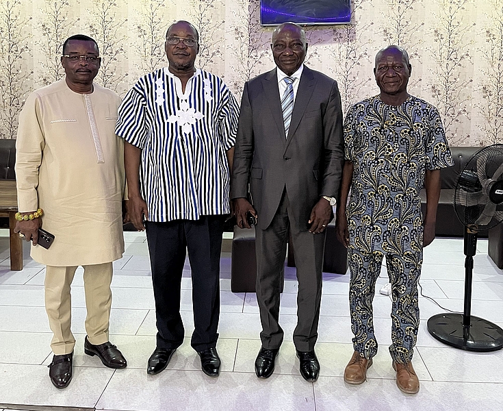 Altstipendiaten der Hanns-Seidel-Stiftung im afrikanischen Togo.