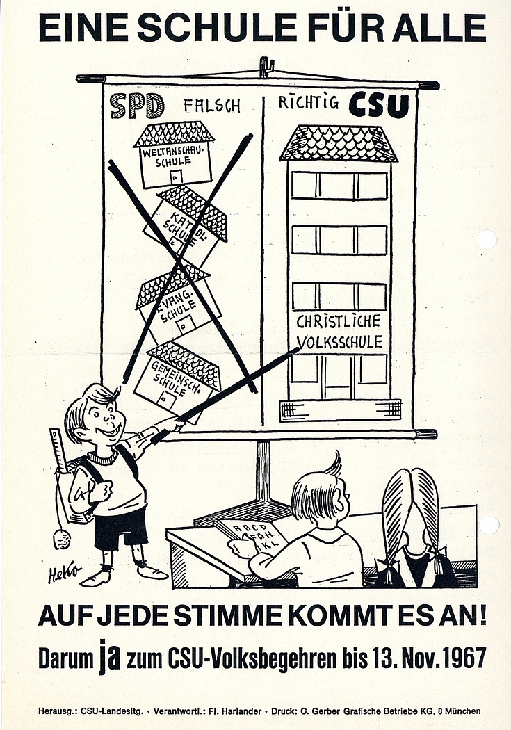 Flugblatt zum Volksbegehren 1967