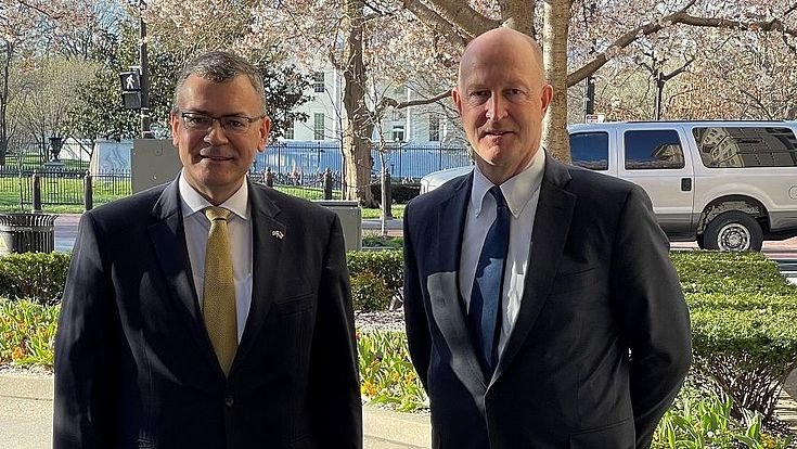 Männer Experten Politiker Anzug Washington 