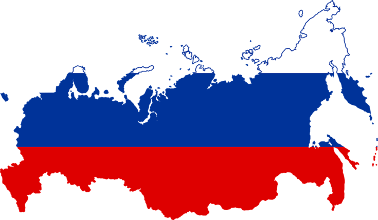 Stilisierte Russische Karte
