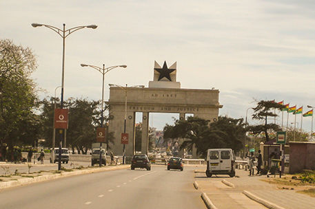 The Independence Square in Accra (Ghana)