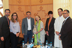 Vertreter des Regionalrates Marrakesch Safi informierten  die Vorsitzende über ihre Aufgaben im Regionalrat