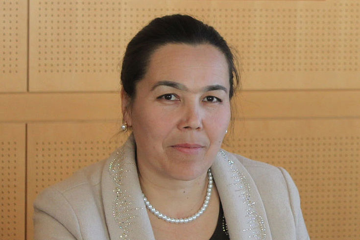 Hasanova Zarina, stellvertretende Landrätin des Kreises Safarabad im Regierungsbezirk Sogd in  Tadschikistan.