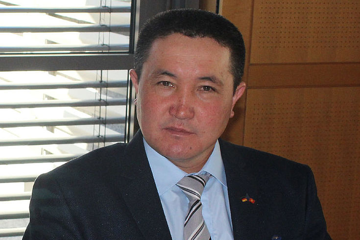 Mamyrbaev Kasymakun Musulovich, Bürgermeister der Gemeinde Utschkun in Kirgisistan.