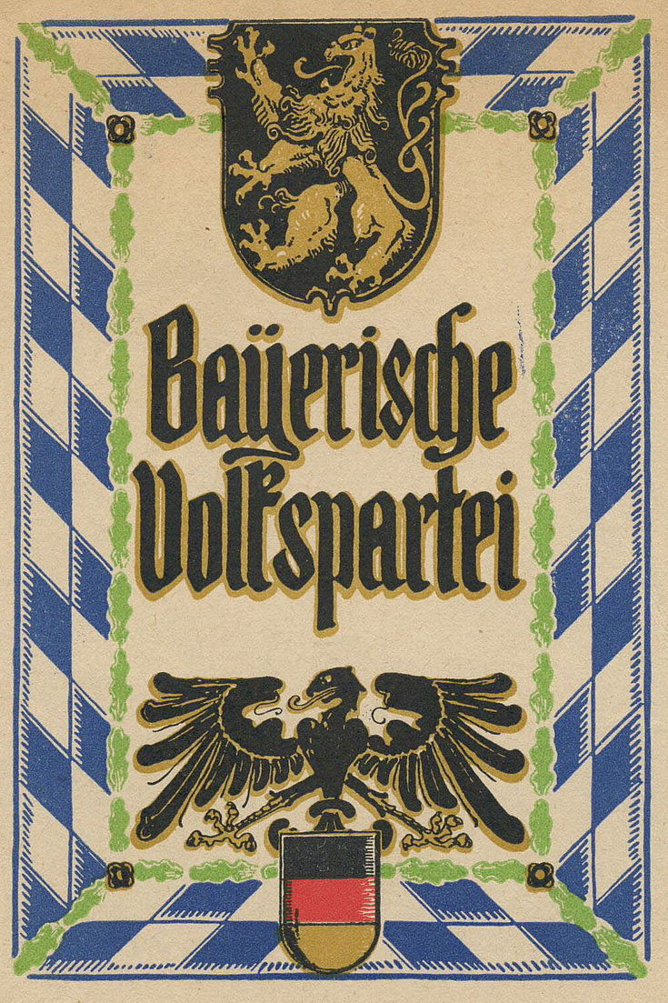Mitgliedskarte Bayerische Volkspartei