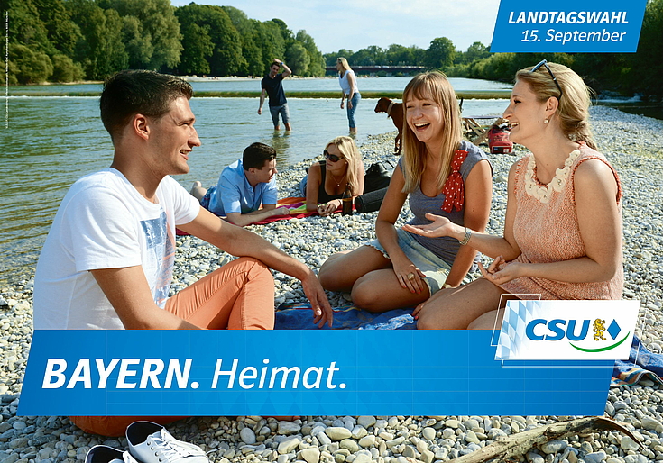 Plakat zur Landtagswahl 2013