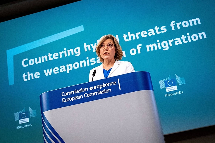 Henna Virkkunen ist zuständig für die Bereiche Sicherheit, Demokratie und Technologische Souveränität.