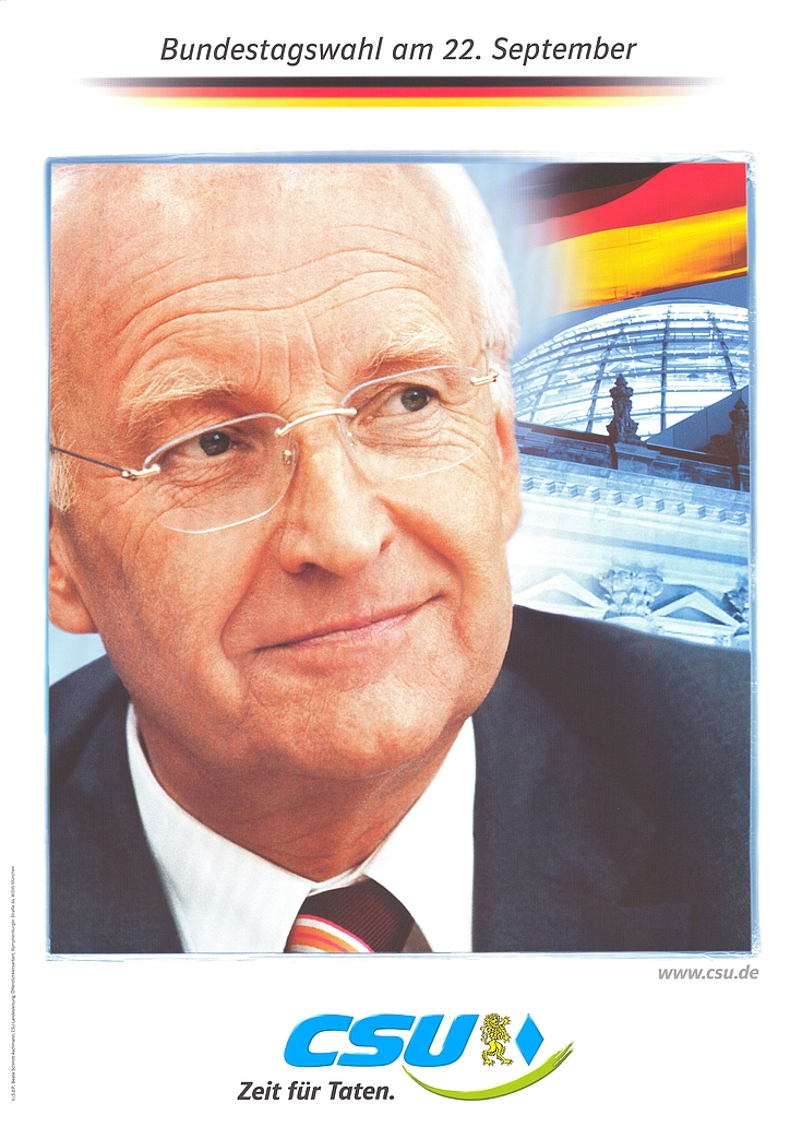 Plakat zur Bundestagswahl 2002