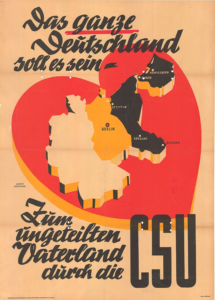 Plakat zur Bundestagswahl 1949