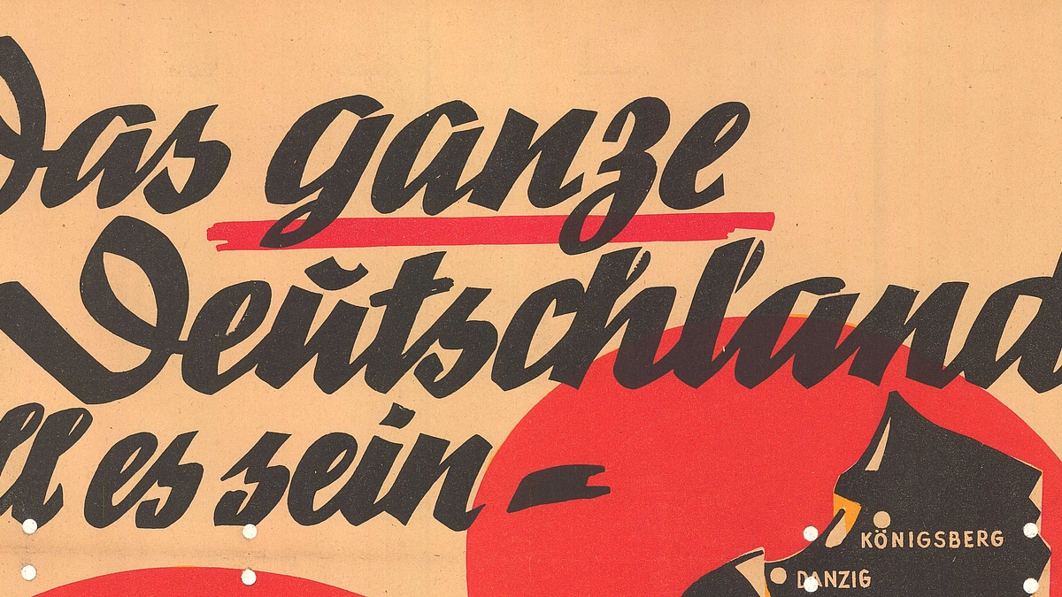 Plakat zur Bundestagswahl 1949