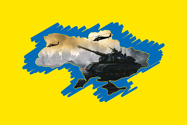 Ein russischer Panzer innerhalb der ukrainischen Landesgrenzen.