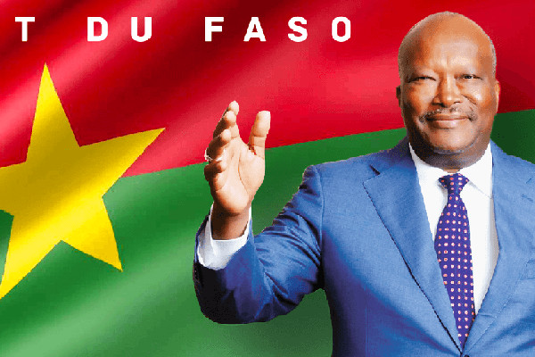 Wahlplakat mit Roch Marc Christian Kaboré